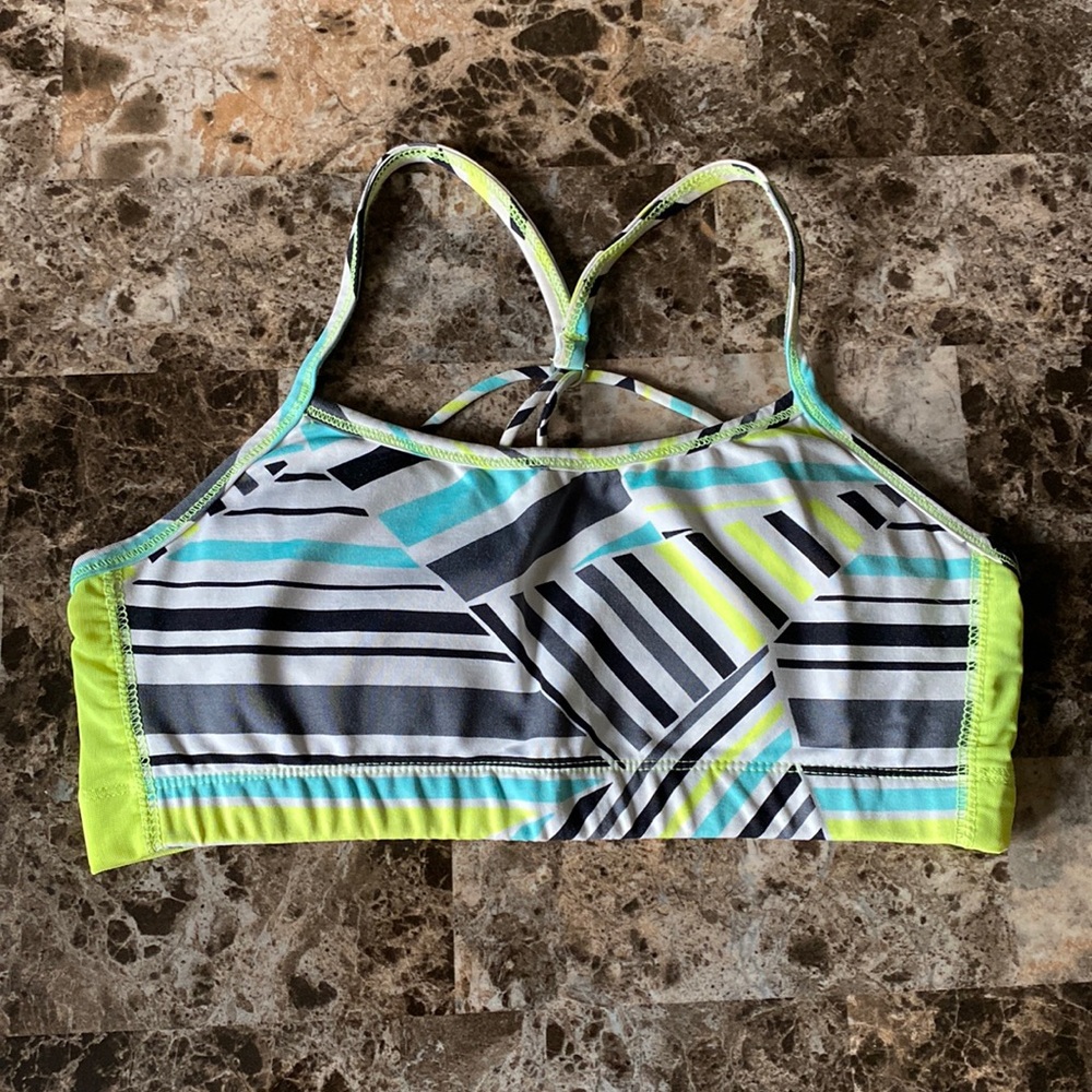 Strappy sports bra